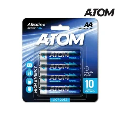 ถ่าน ATOM แพ็ค 4 ก้อน